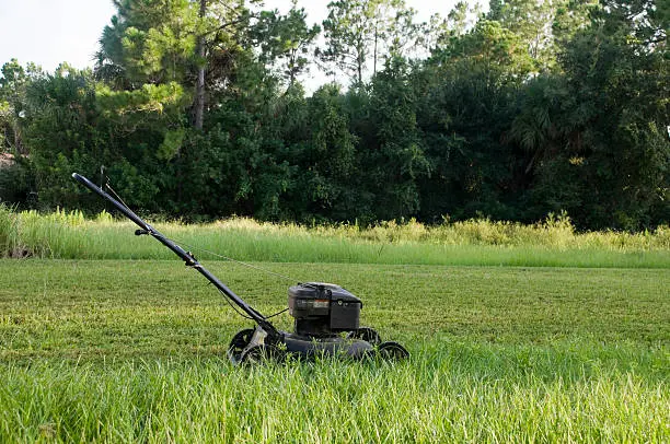 Can you mow wet grass in Mission Viejo, CA